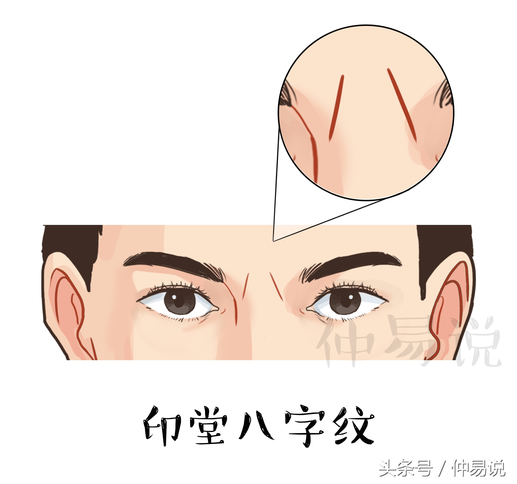 4種印堂的紋路，看你今生是富貴命還是勞碌命
