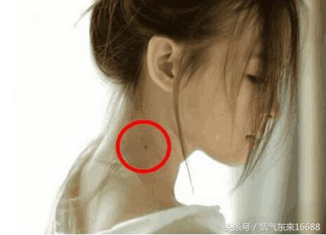 痣相圖解:女人脖子上有痣圖解